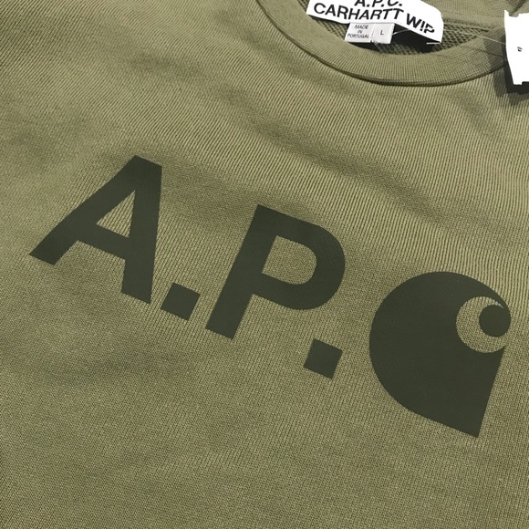 A.P.C. x Carhartt Wip Work In Progress Ice Crewneck Sweatshirt - Picture 5 of 9
